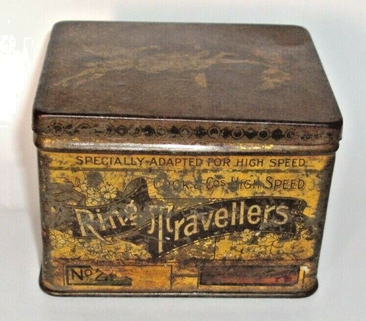 VINTAGE RING TRAVELERS COOK  Cos HIGH SPEED TIN BOX COLLECTIBLE MADE IN ENGLAND