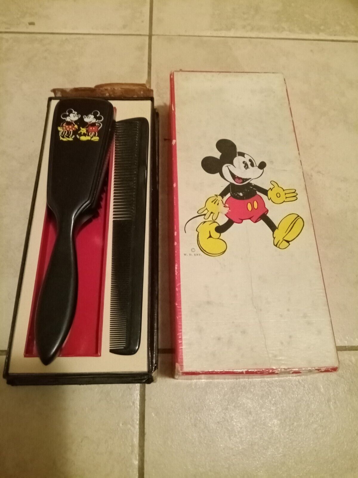 1930s Walt Disney Enterprises Brush & Comb Set MIB