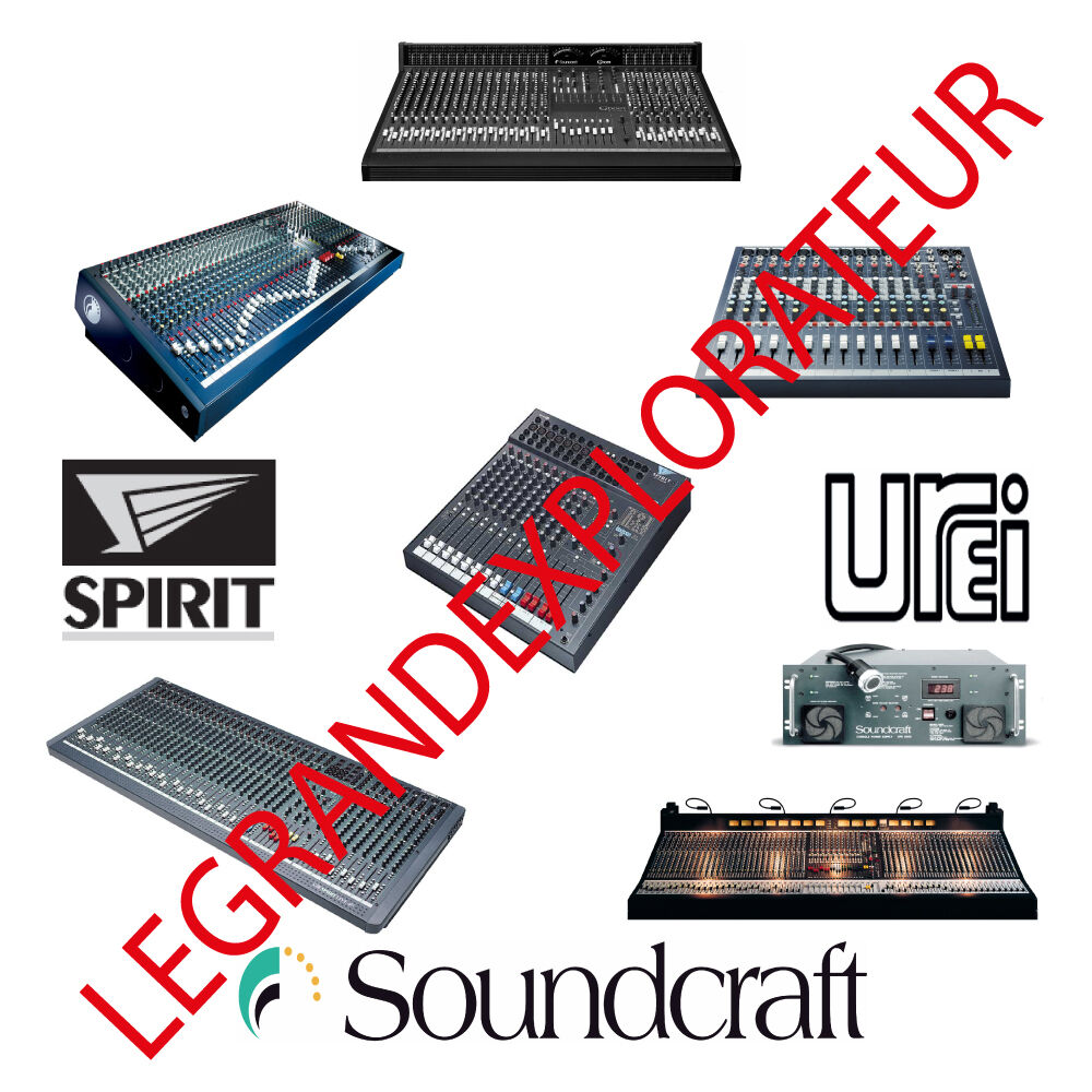 Ultimate Soundcraft Owner, Repair Service Manuals & Schematics (Manual s on DVD)