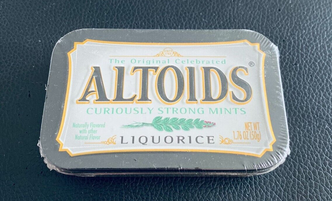 Altoids Liquorice Mints Unopened  Tin Original Liquorice Flavor SEALED