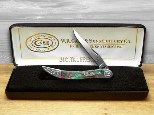 Case xx Knives Toothpick Coral Sea Corelon Engraved Bolster 910096CS/E