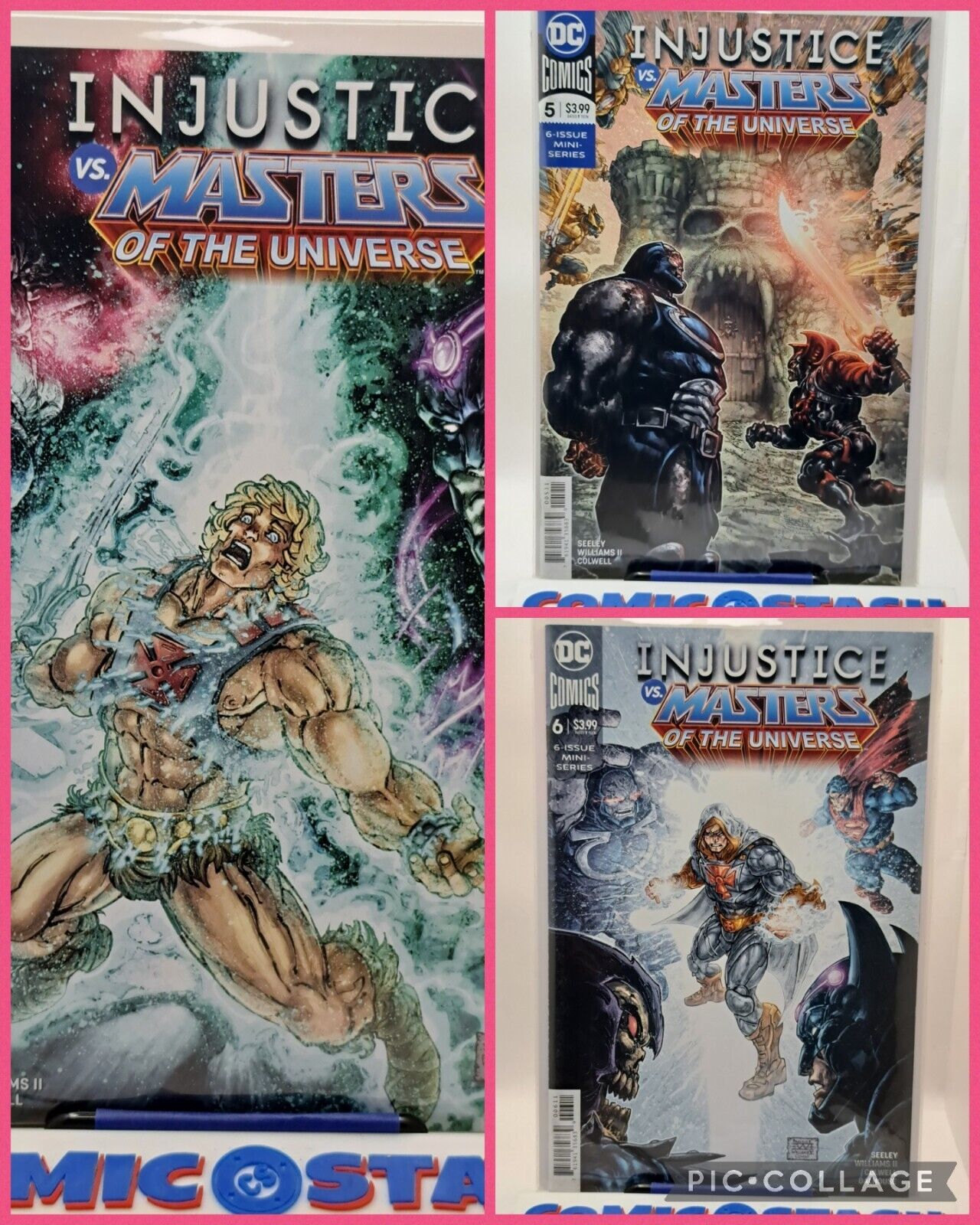 Injustice Vs Masters of the Universe 4 5 6 LOT DC Comics He-Man Vs Superman MOTU