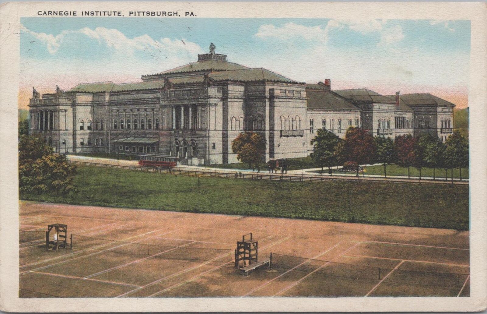 Postcard Carnegie Institute Pittsburgh PA