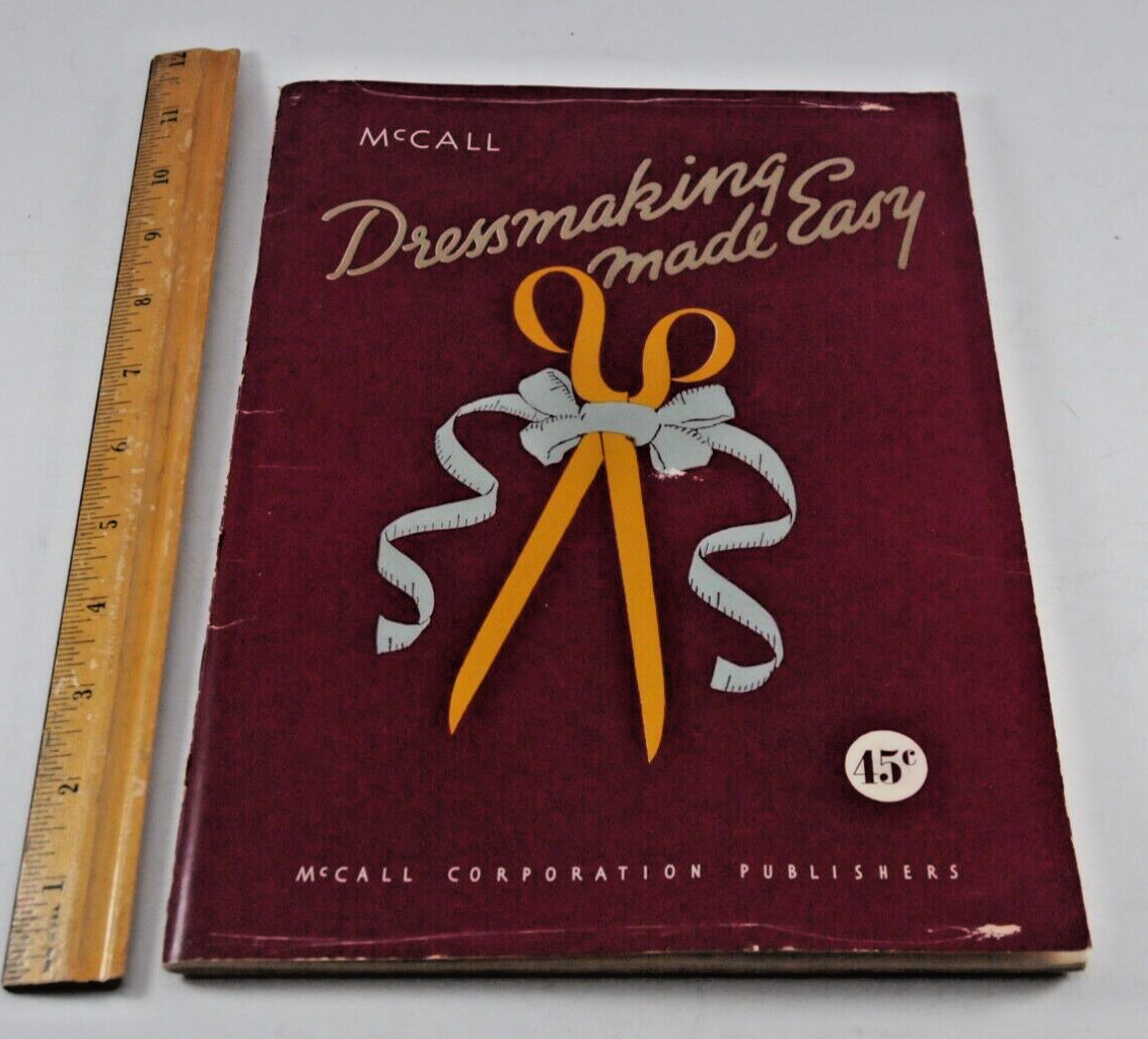 1948 MCCALL DRESSMAKING MADE EASY MANUAL SEWING SEAMSTRESS USA BOOK