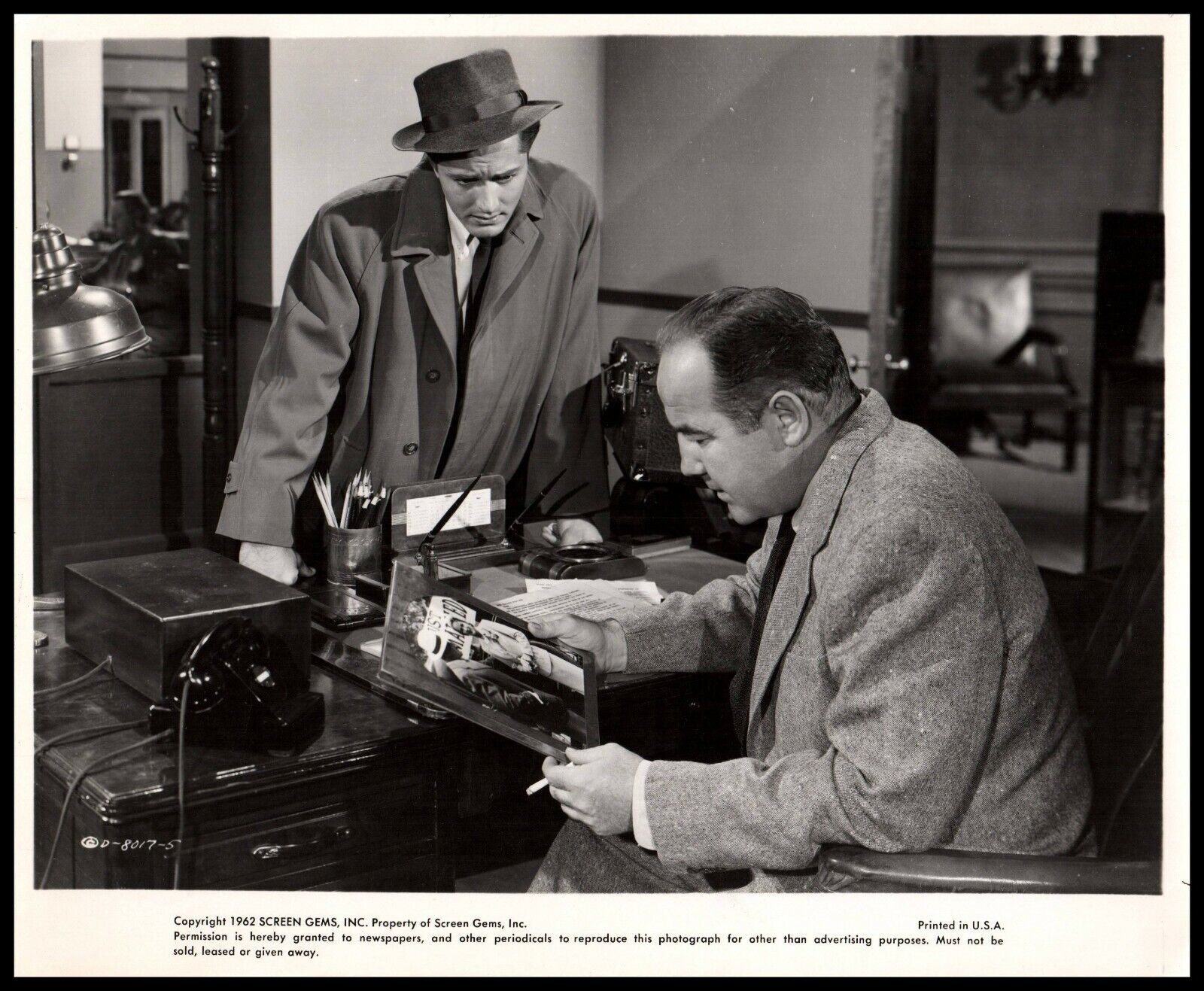 John Derek + Broderick Crawford in Scandal Sheet (1962) ORIGINAL PHOTO M 71