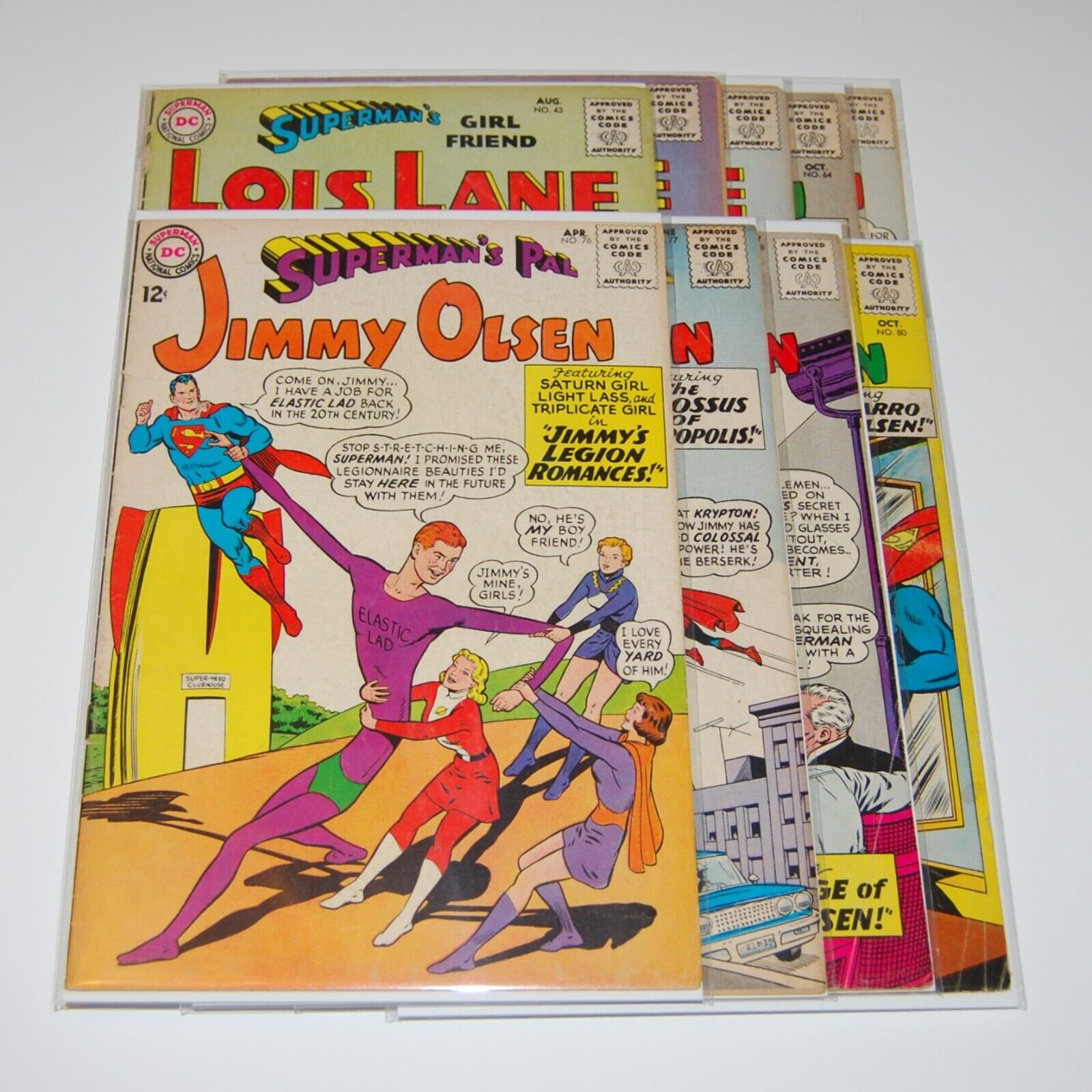 LOT OF NINE 12¢ LOIS LANE / JIMMY OLSEN READERS (DC Comics, Oct 1962 / Oct 1964)
