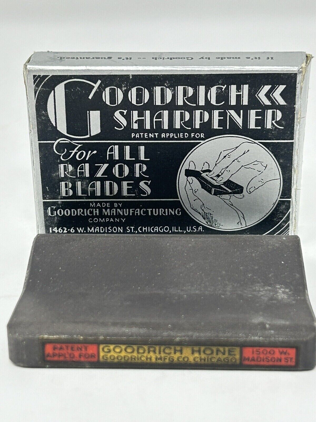 RARE Vintage GOODRICH Sharpener with Original Box, Great Condition