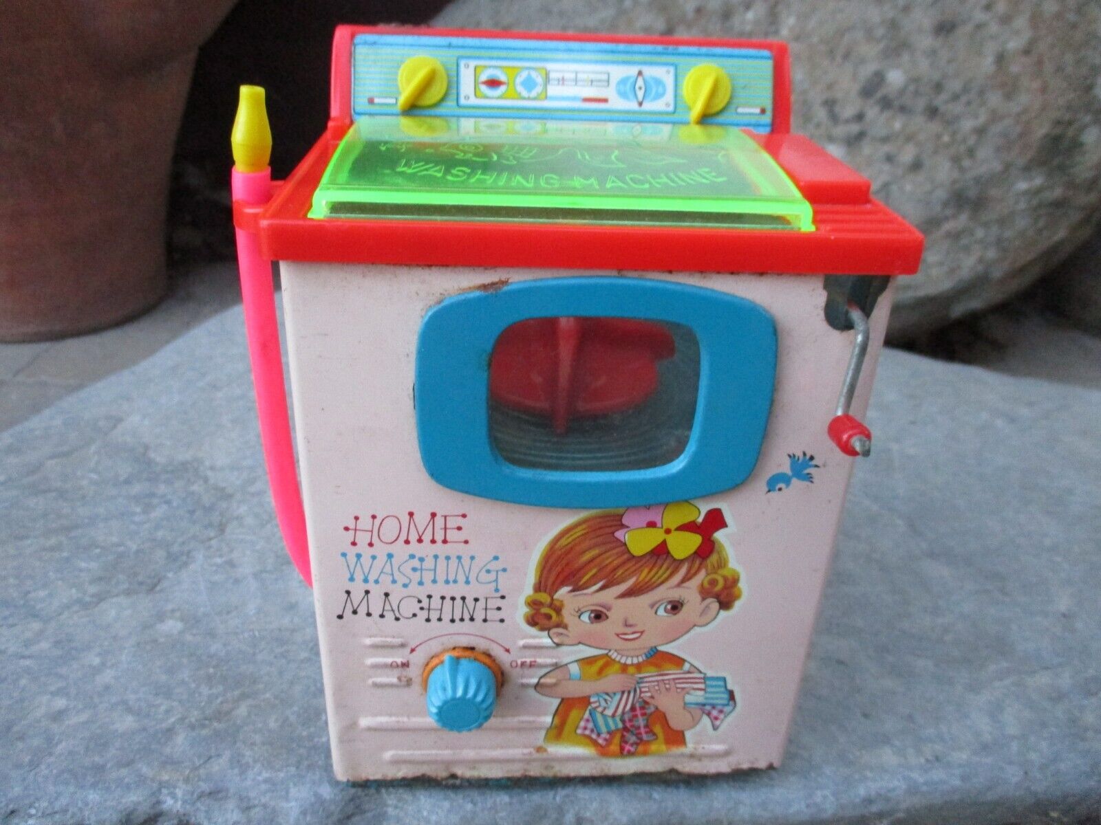 Vintage 1960 Yonezawa STS Toy Washing Machine Made Japan Super Rare Original Box