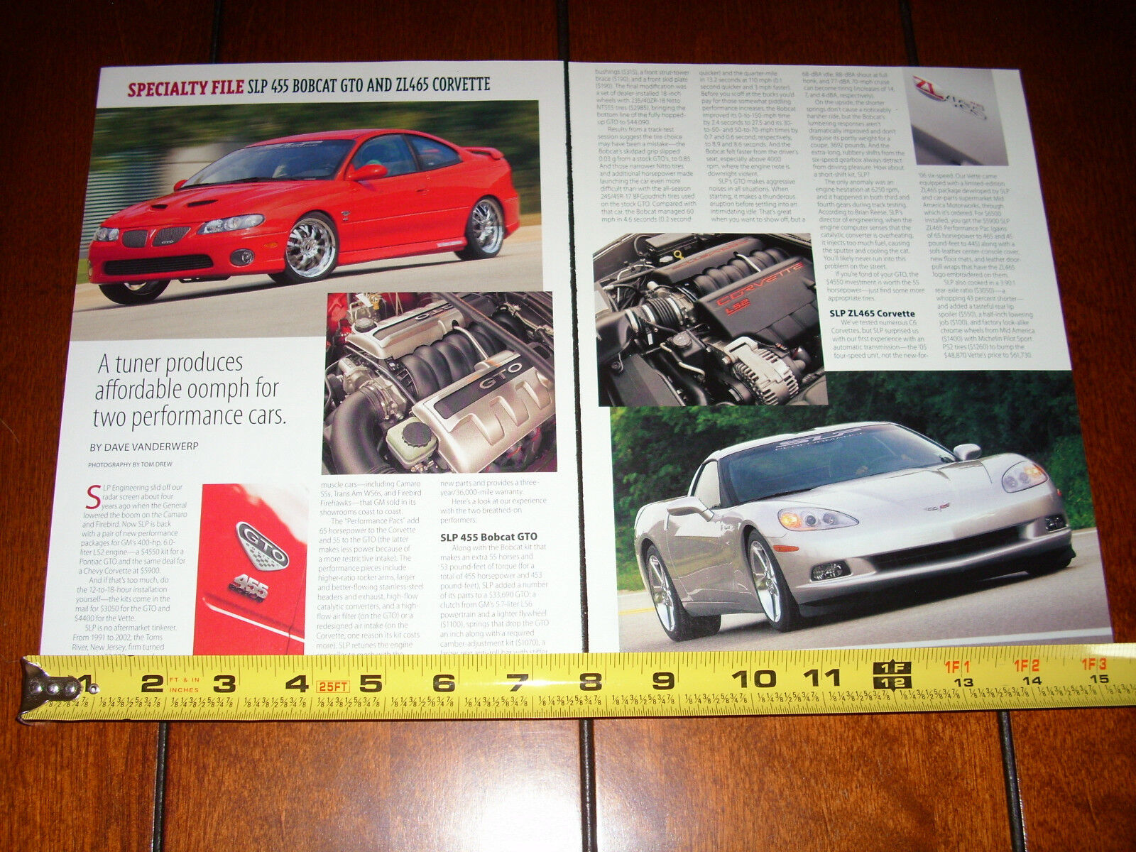 2006 PONTIAC SLP BOBCAT GTO vs. 2006 SLP ZL465 CORVETTE - ORIGINAL ARTICLE