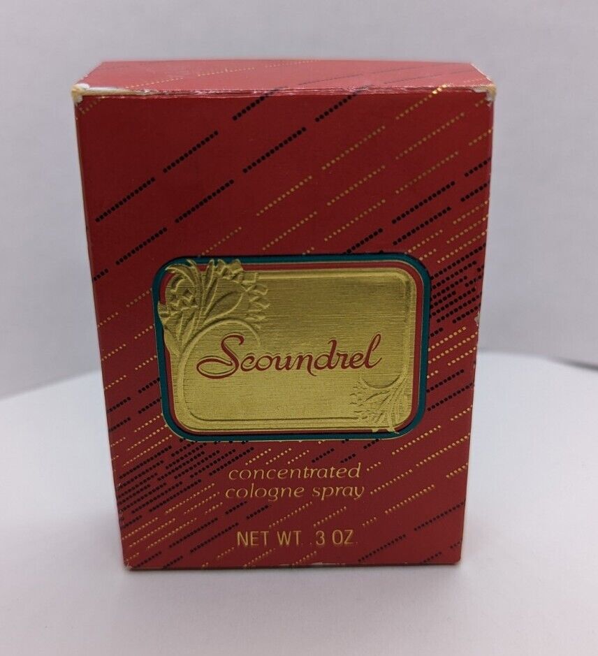 Vintage Scoundrel Concentrated Cologne Spray .3 oz  In Original Box