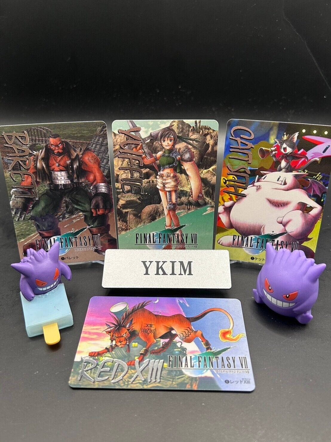 Final Fantasy VII Barett Yuffie Caitsith RedXIII Japan 1997 carddass masters