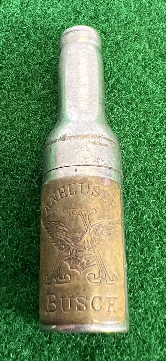 Antique 1890s 1897 ANHEUSER BUSCH Bottle Corkscrew Beer Opener Williamson Co