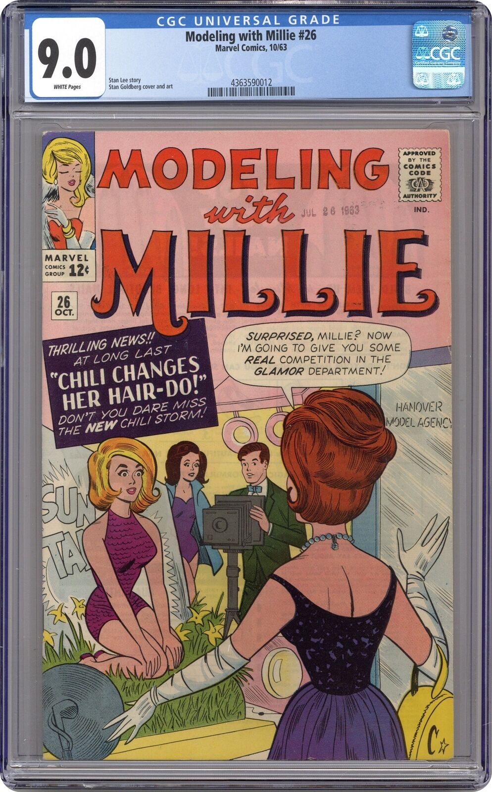 Modeling with Millie #26 CGC 9.0 1963 4363590012