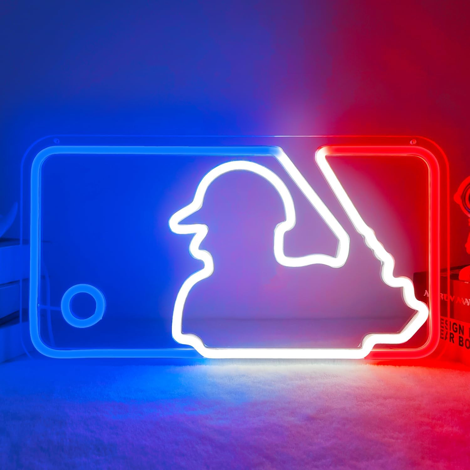 Baseball Neon Sign Light Up Major League Wall Art LED Mlb Bedroom Sport Club Bar