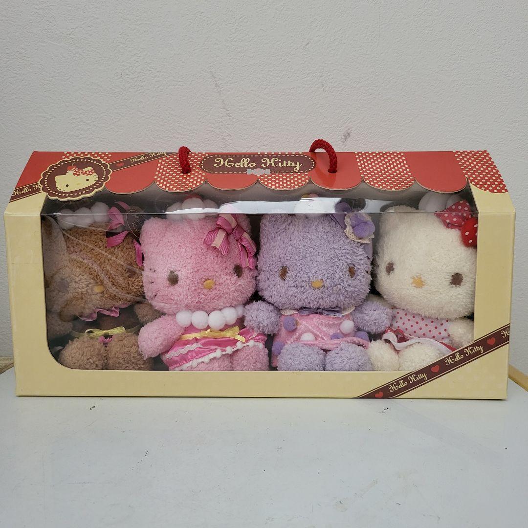 Sanrio Hello Kitty Sweets Doll Plush Set of 4 w/Box Rare Japan