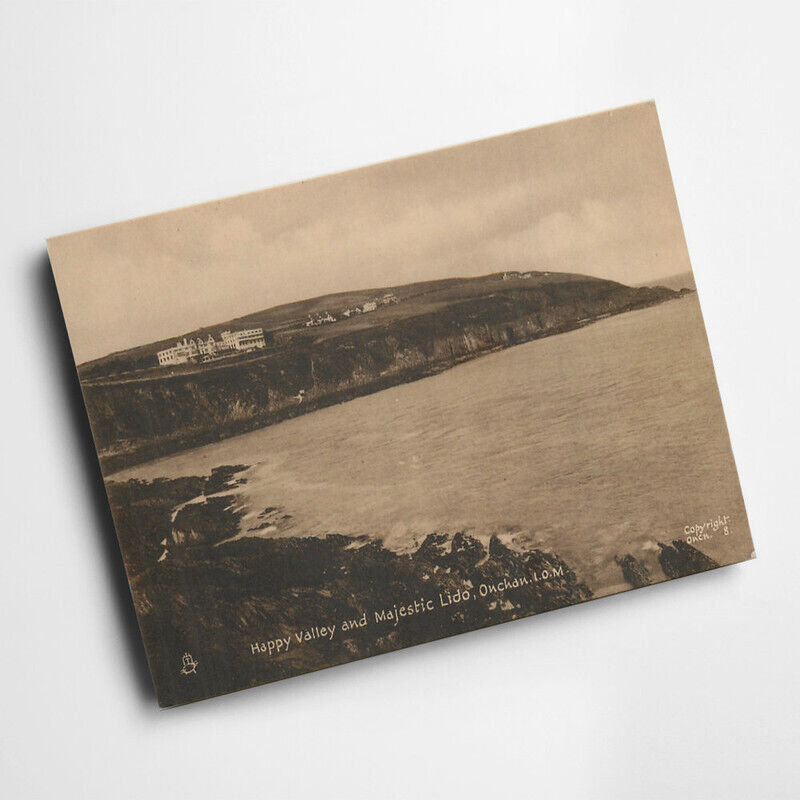 A6 PRINT - Vintage Isle of Man - Happy Valley and Majestic Lido, Onchan