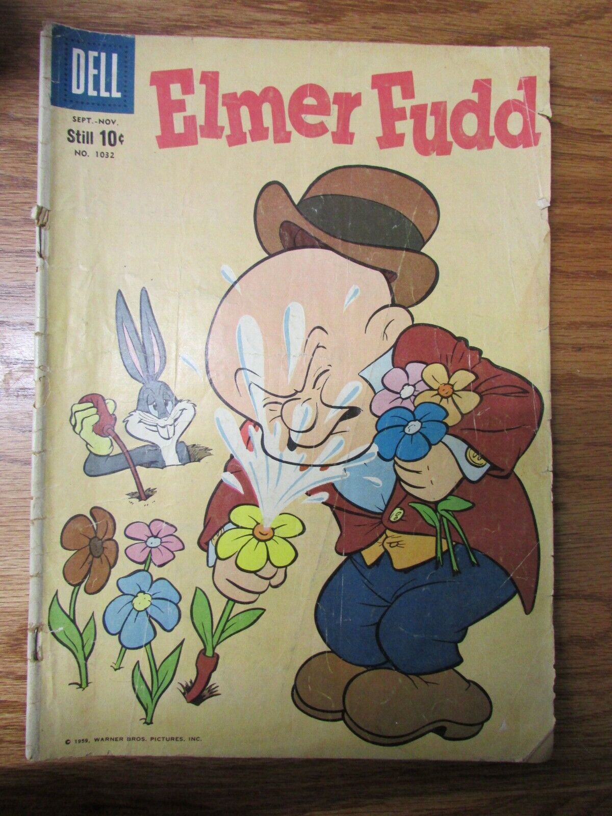 Vintage Dell Comics Elmer Fudd Warner Bros Buggs Bunny No 1032 Sept-Nov 1959