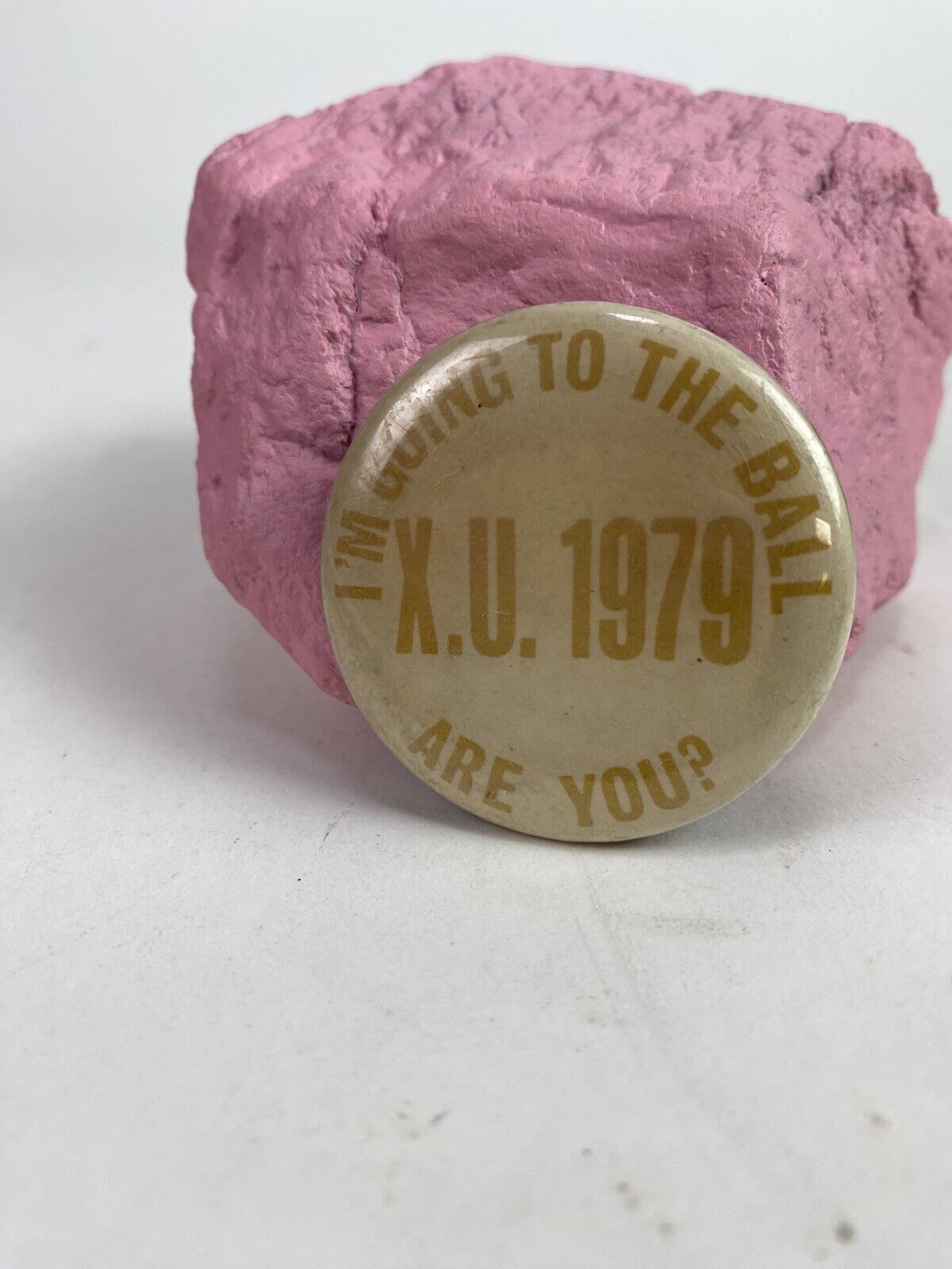 1979 Xavier University Pinback Button “I’m going to the Ball, Are you?\