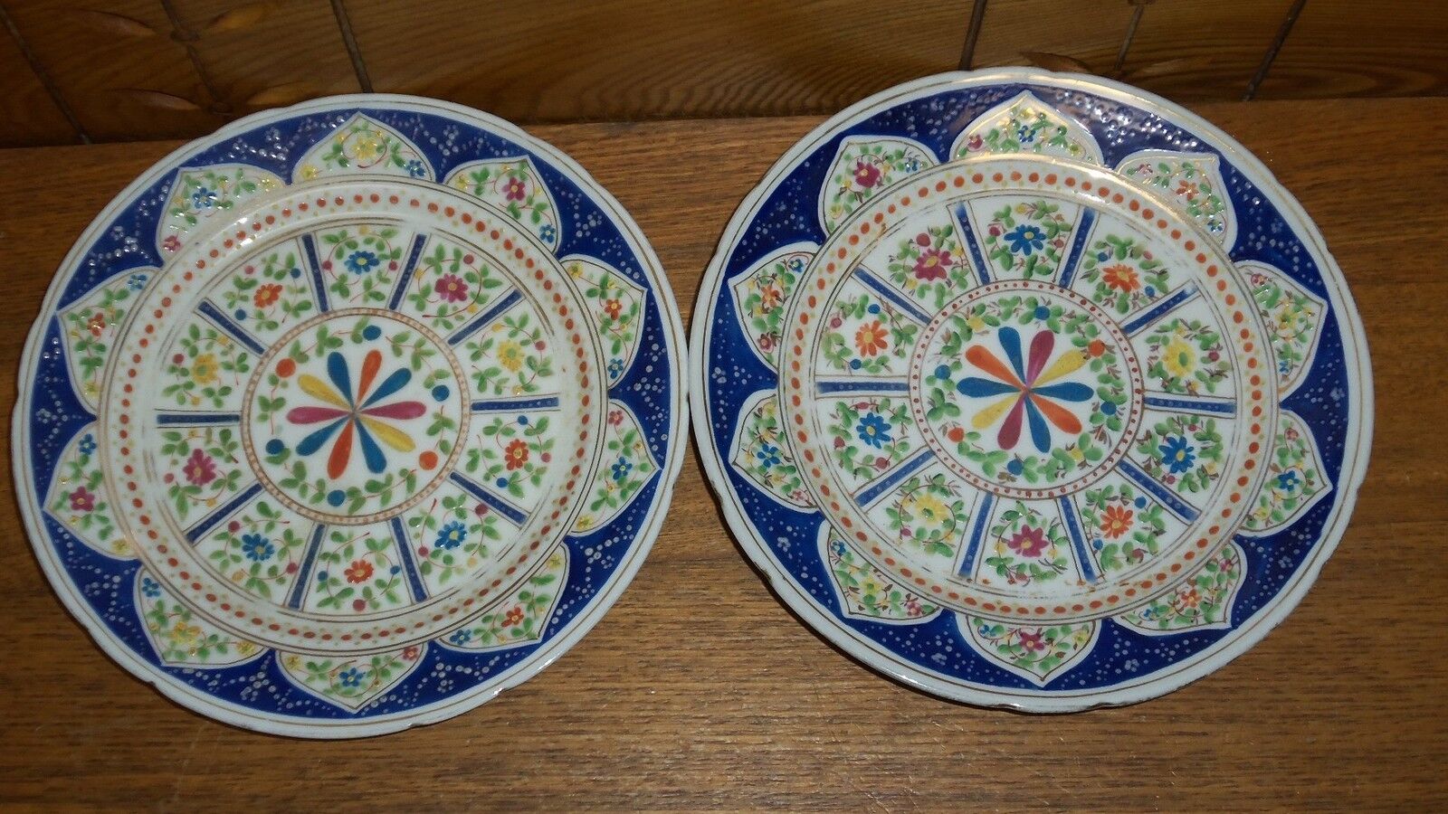 Fine Pair of Antique Klosterle Germany Plates #1
