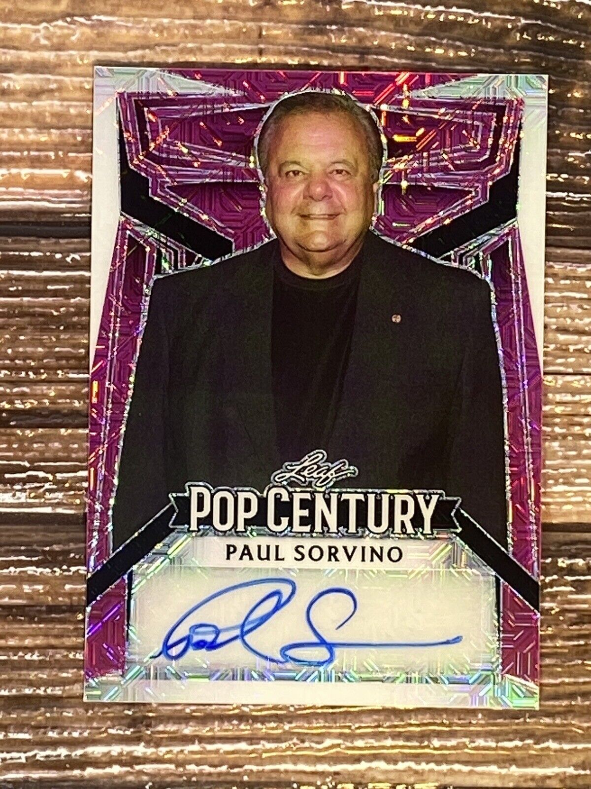 Paul Sorvino 2023 Leaf Metal Pop Century Pink Mojo Autograph Auto 5/6