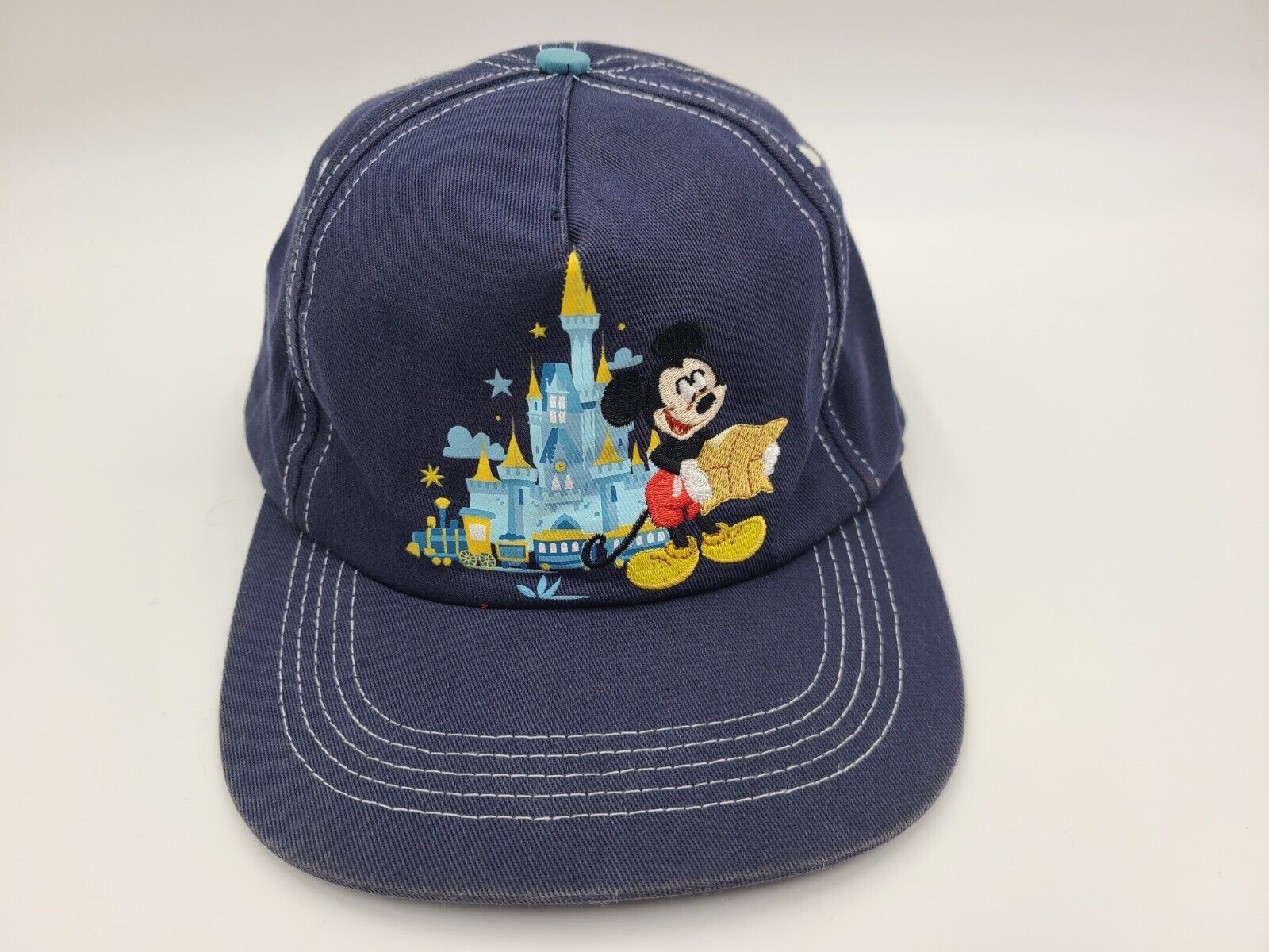 Youth Mickey Mouse Magic Kingdom Walt Disney World Parks Adjustable Hat Cap Blue