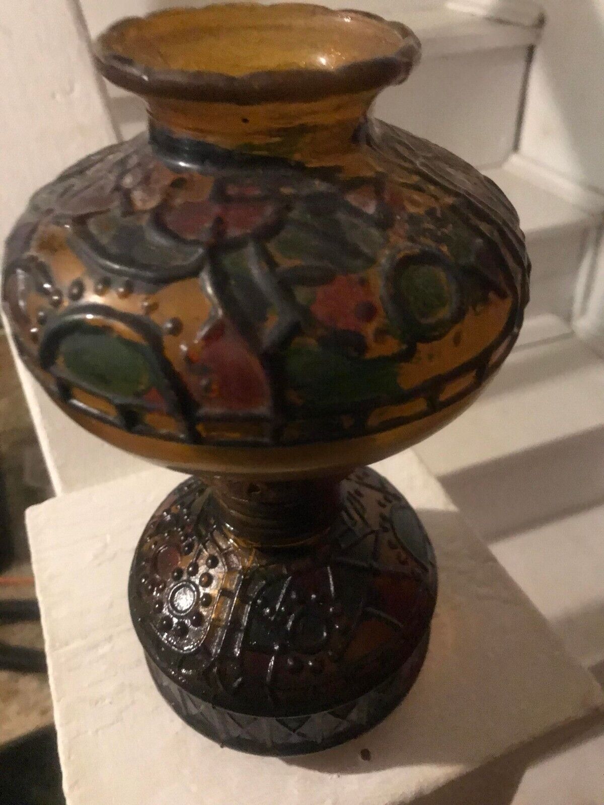 Rare early 1900s or 1800s Tiffany style kersone lamp