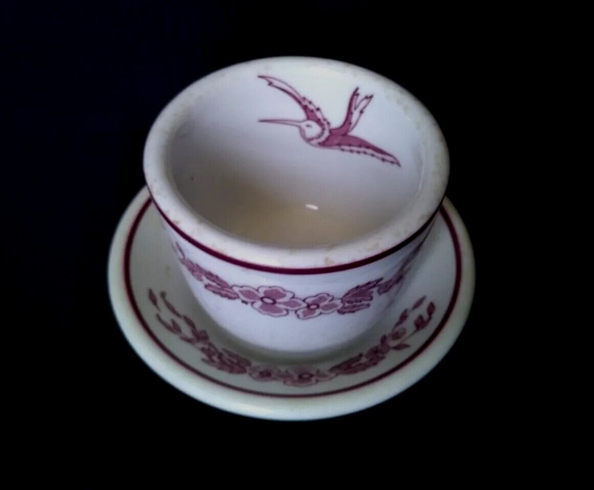 Vintage Jackson China Unique Bird Floral Tea Cup and Saucer