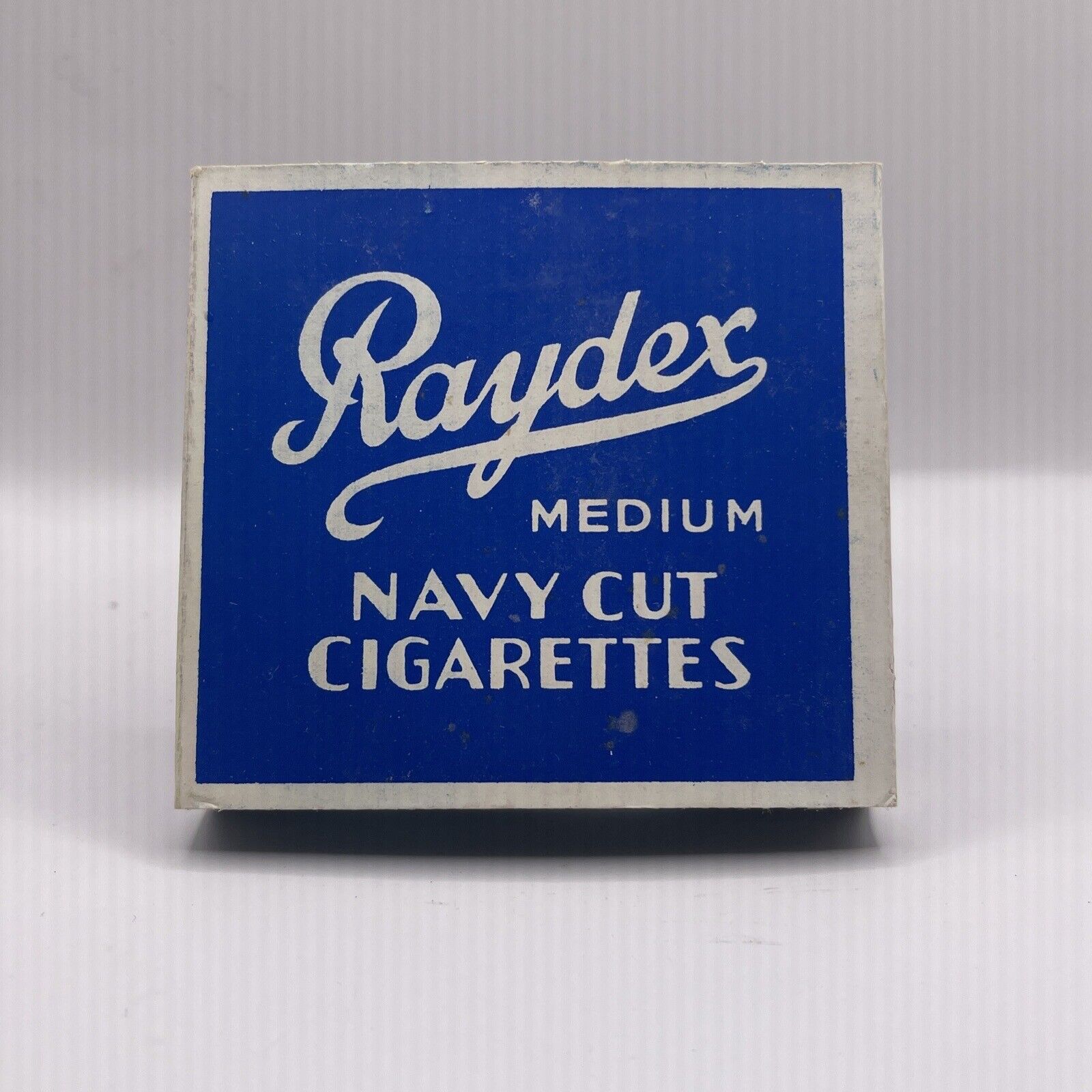 RAYDEX NAVY CUT 20’s Vintage Pre-WARNING Tobacco EMPTY CIGARETTE PACKET