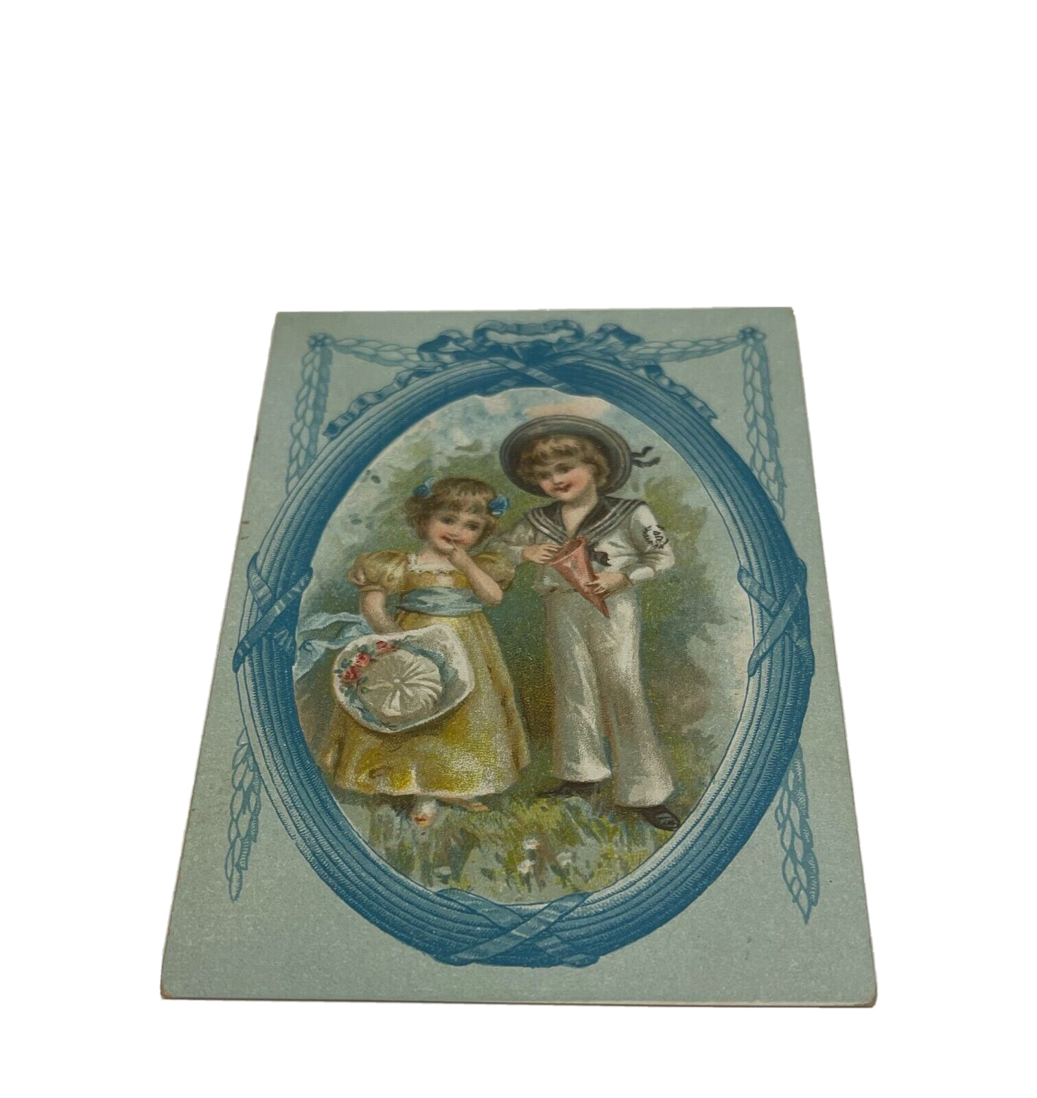 1890\'s Little Sailor Boy & Girl  C. Manegold Milling Co. Milwaukee Wisconsin