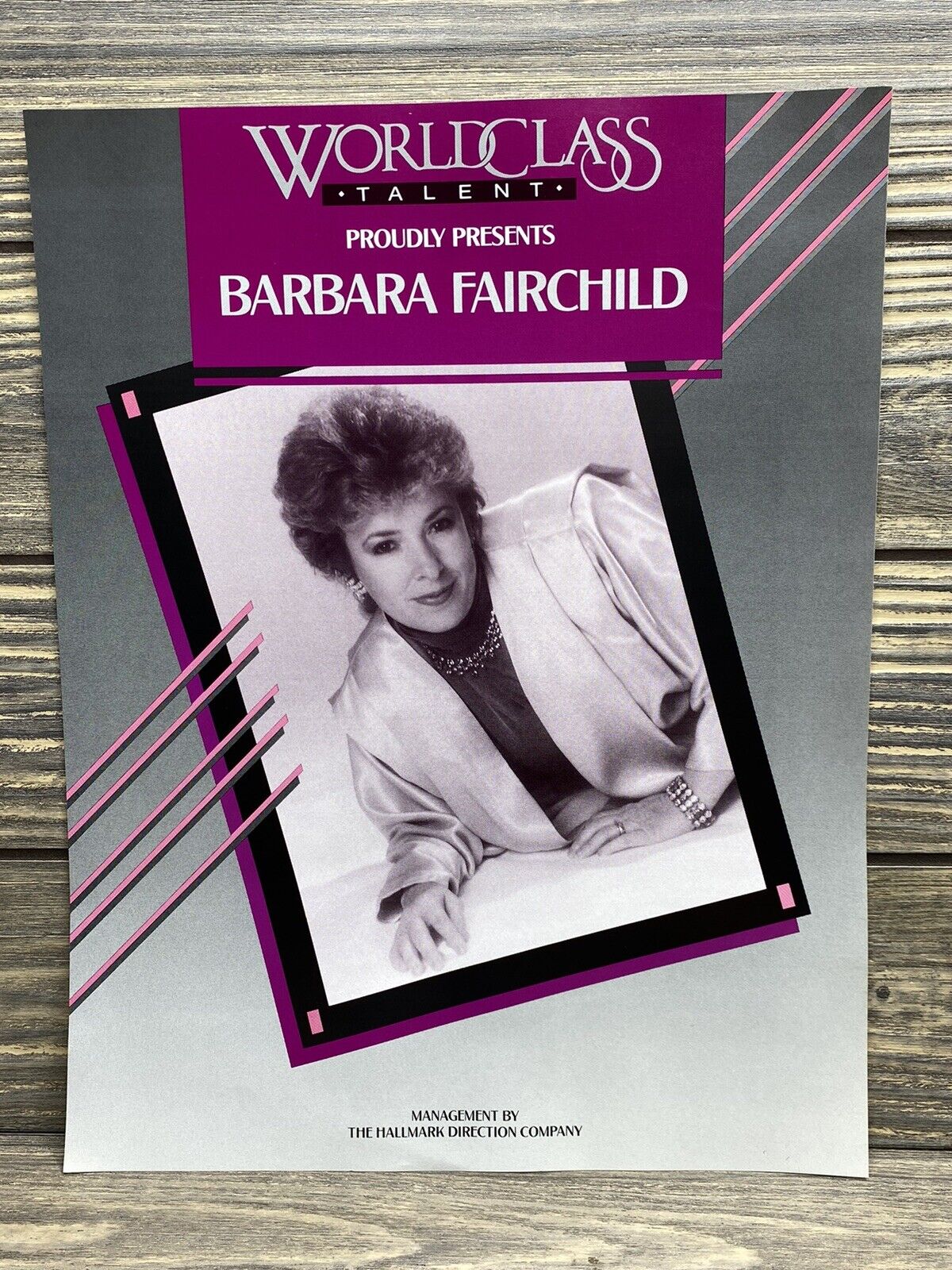 Vintage Barbara Fairchild 8x10 Press Release Photo Hallmark Direction Company  