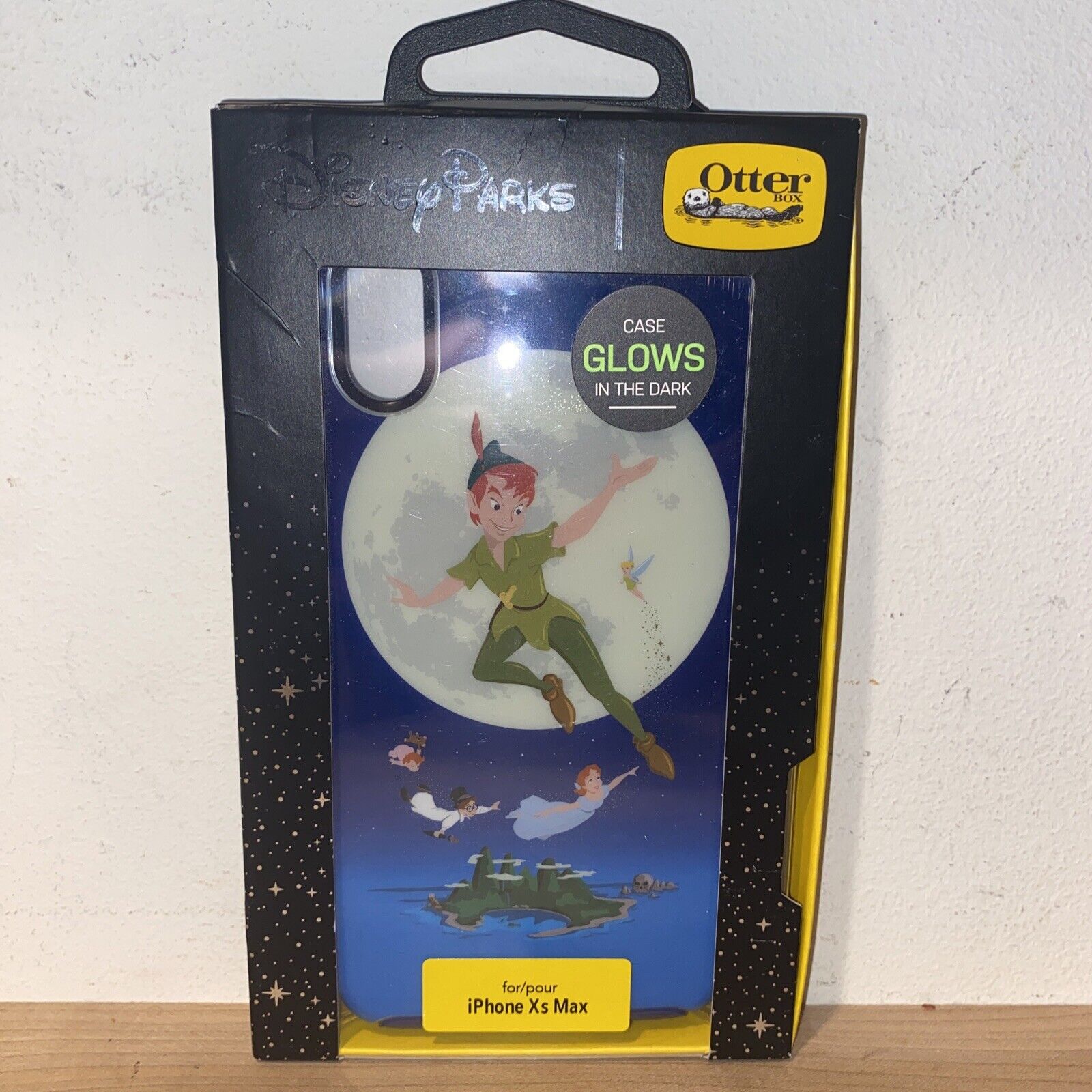 NEW OTTERBOX Disney Parks XS MAX iPhone Case Peter Pan Tinker Bell Glows in Dark