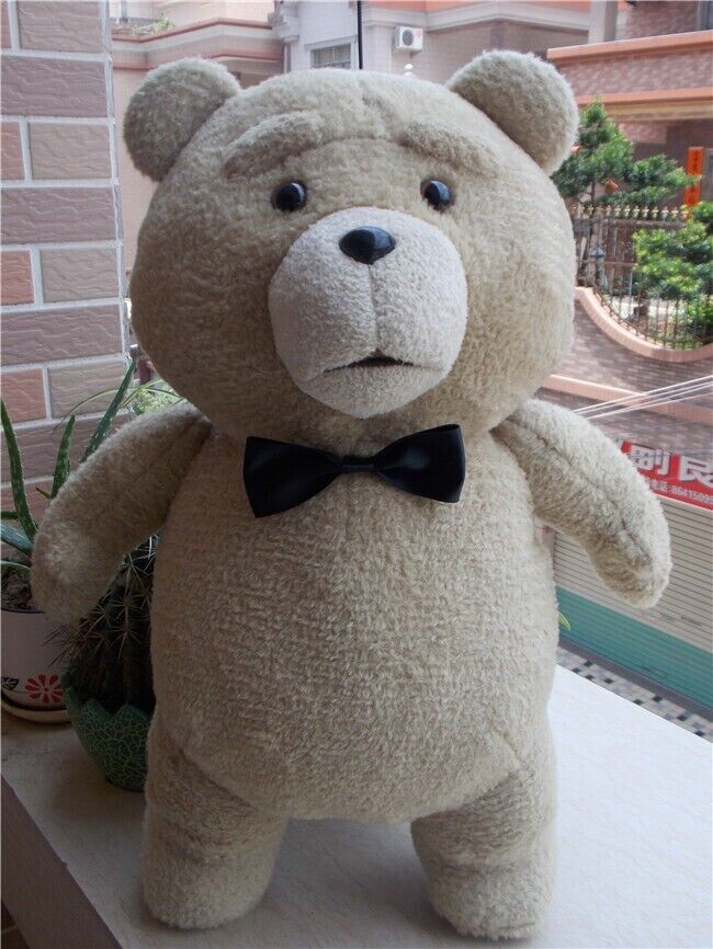 New Ted 2 Movie TED the Bear Black Bow Tie PLUSH Doll Soft Toy 18\