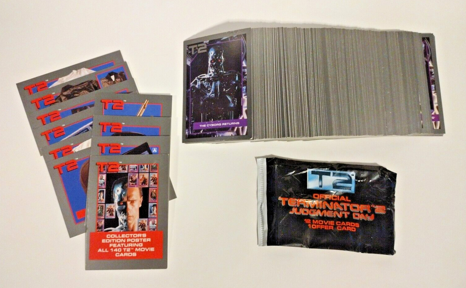1991 TERMINATOR 2 JUDGMENT DAY TRADING CARDS 140 + 10 Offer cards FULL SET