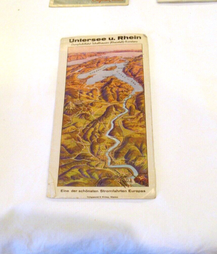 1929 brochure from Untersee U. Rhine, hotels and restaurants