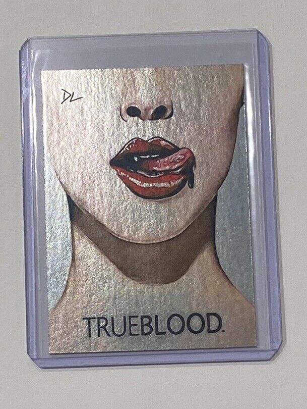 True Blood Platinum Plated Limited Artist Signed “HBO Classic” Trading Card 1/1