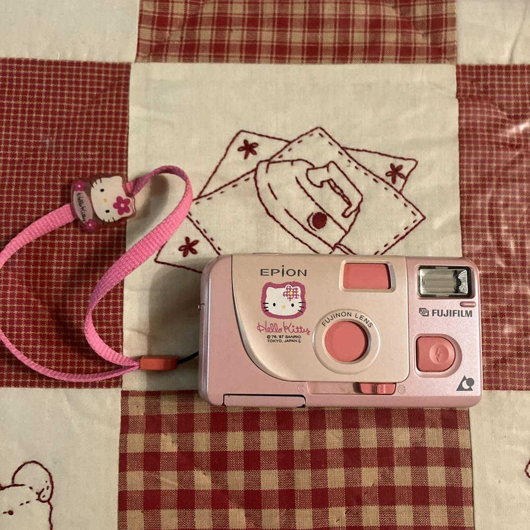 Fujifilm Epion Hello Kitty Film Camera Pink Rare With strap