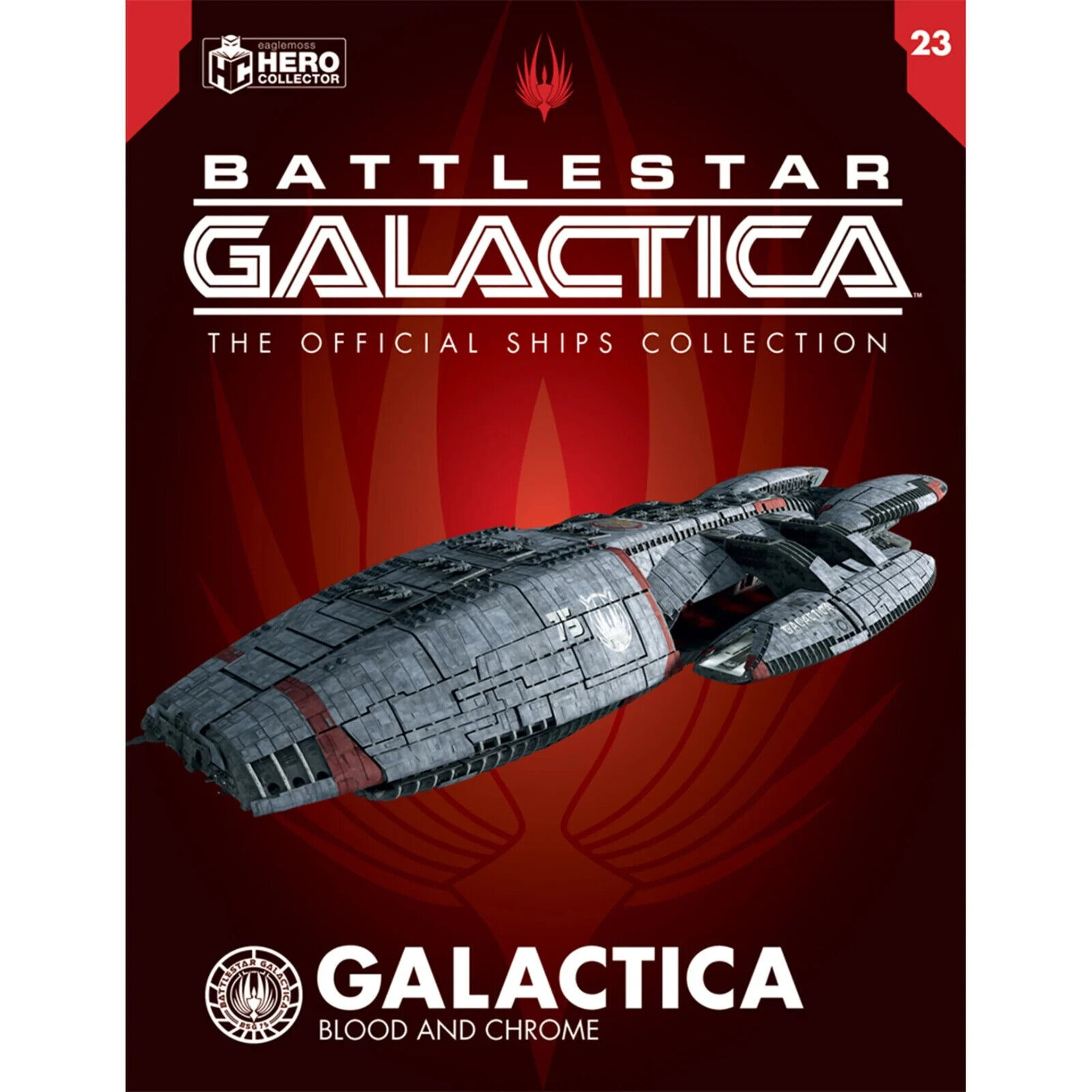 Battlestar Galactica Blood & Chrome GALACTICA Model Ship Eaglemoss ISSUE 23