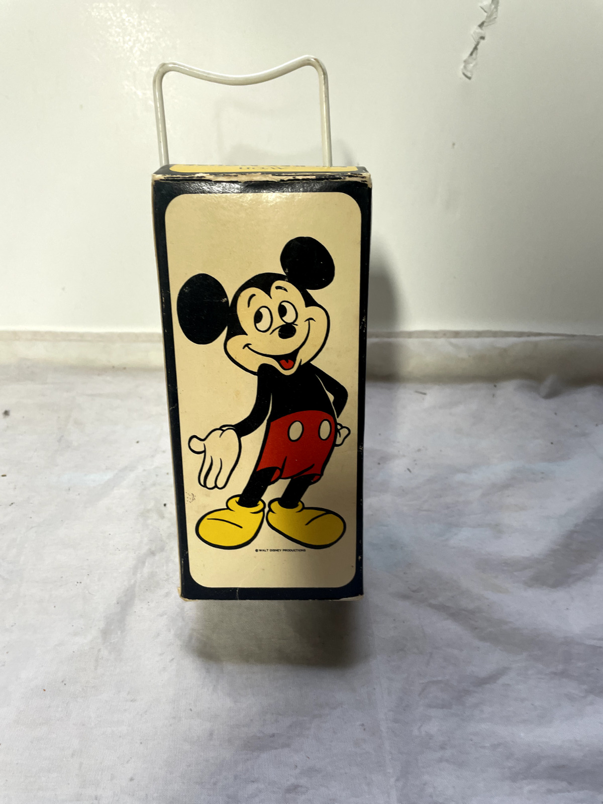 Vintage Avon Disney Mickey Mouse Bubble Bath Plastic Bottle & Box 4.5oz.