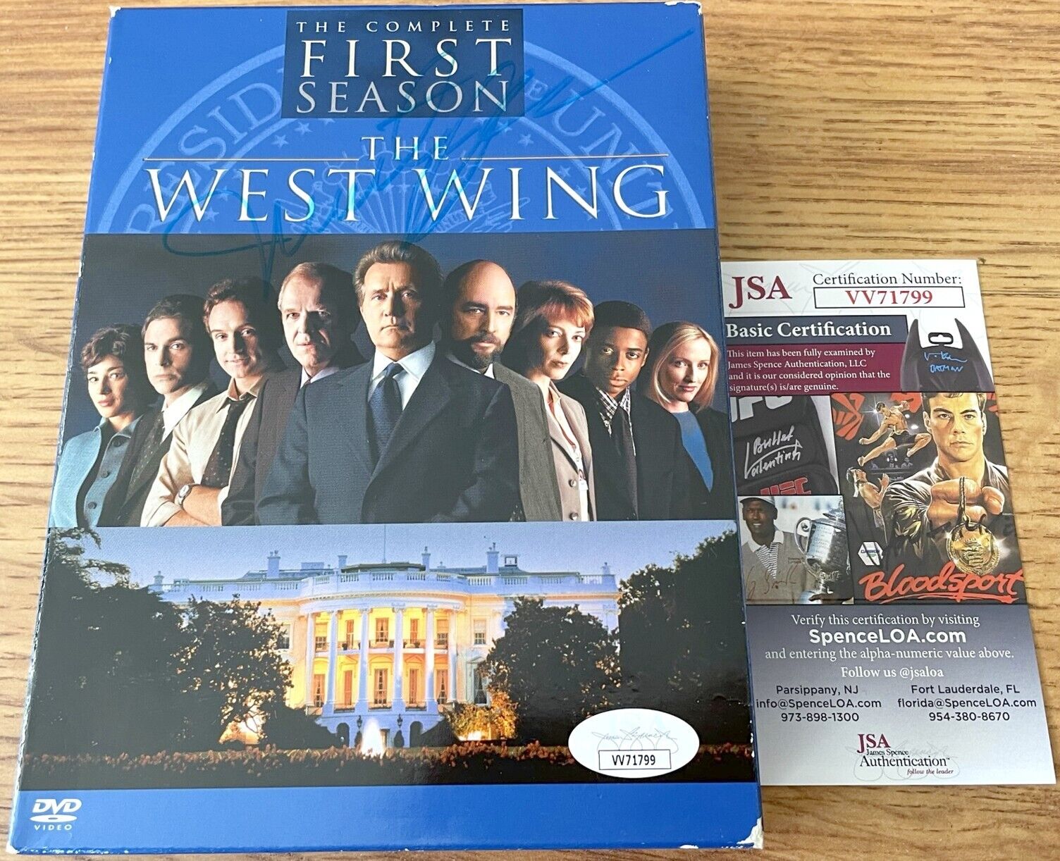 Martin Sheen autographed signed autograph auto West Wing 1st Season DVD set JSA