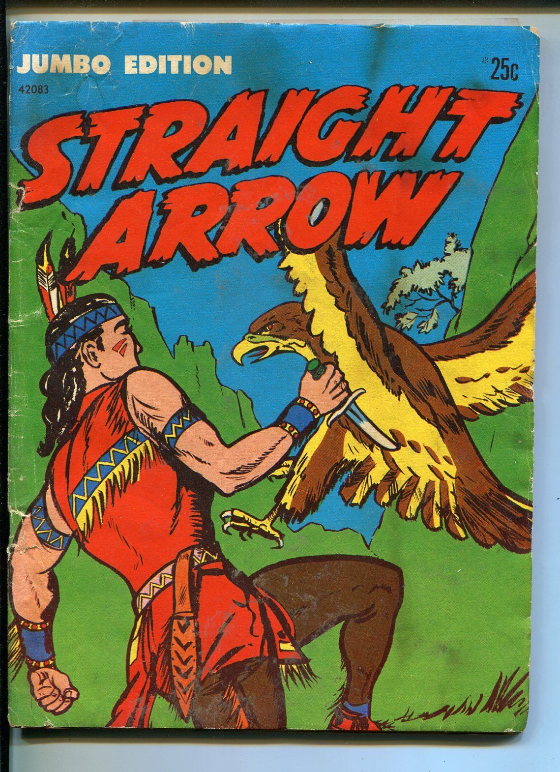 Straight Arrow Jumbo Edition #42083-1950\'s-ME-Indians-Meagher-Phillipines-VG