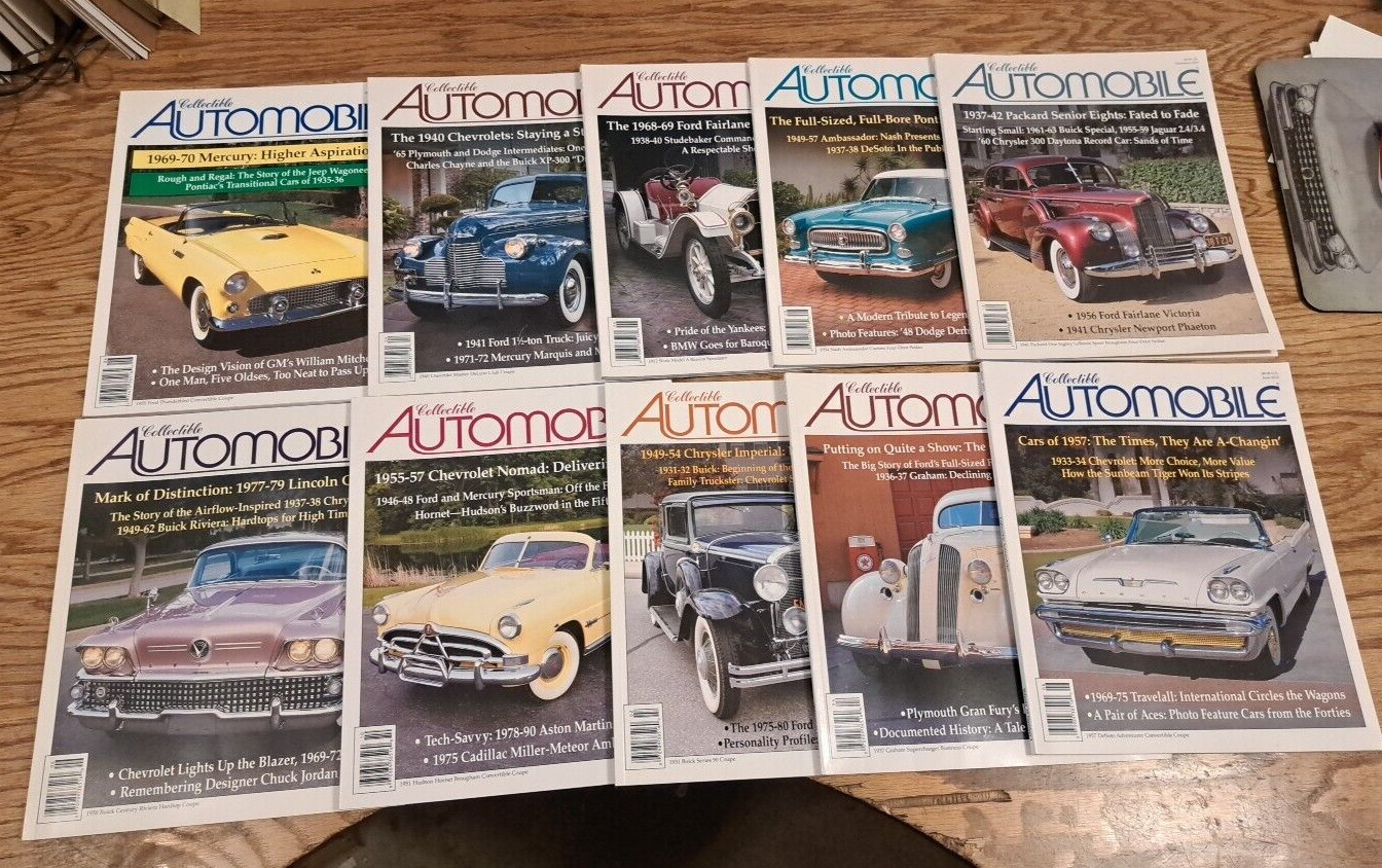 2004-2012 Collectible Automobile Magazine lot of 10 Issues Buick Ford