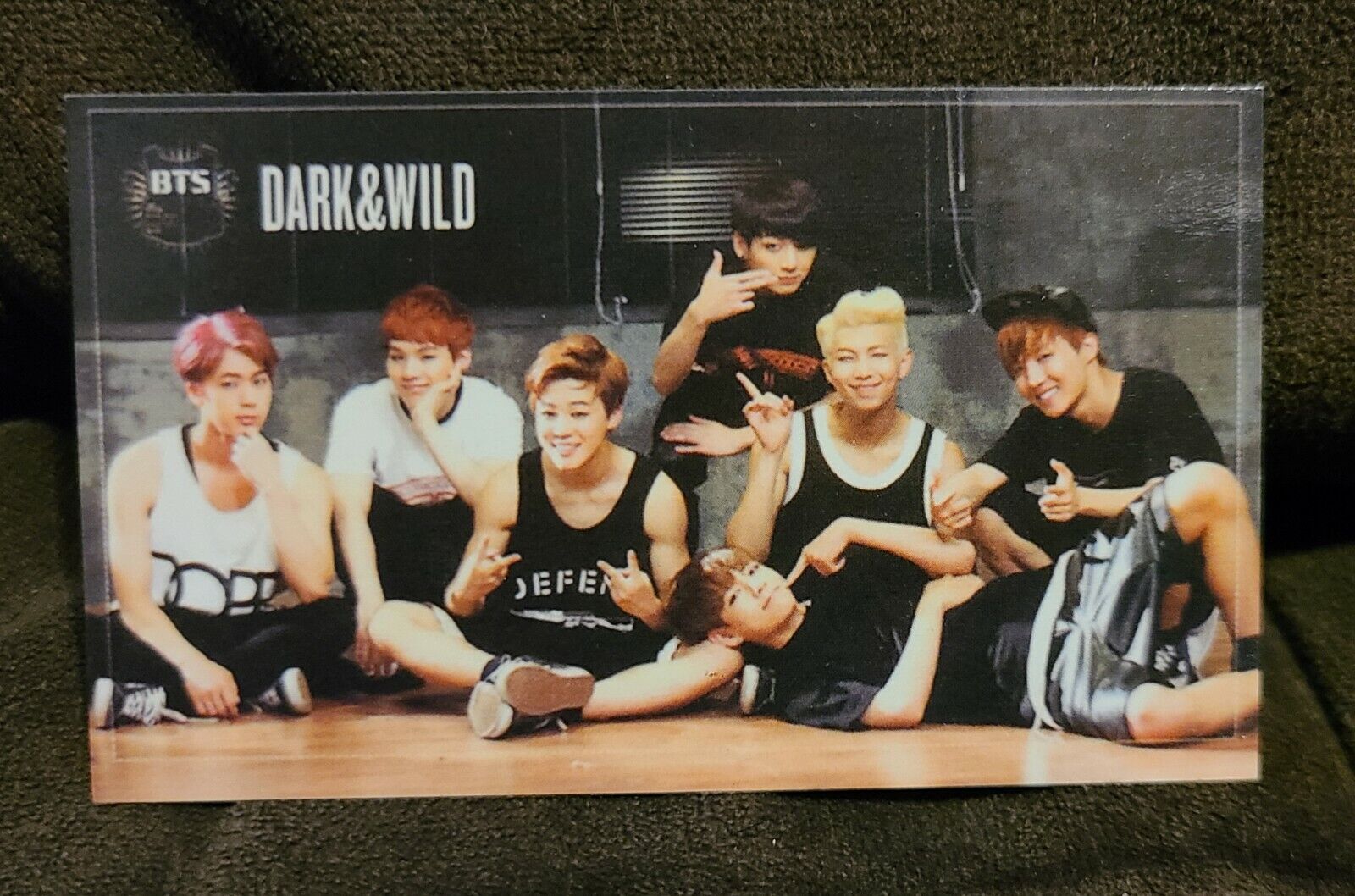 BTS Dark & Wild Official Group Photocard - OT7