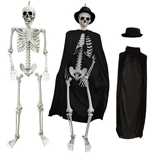 5.4 ft Halloween Poseable Skeleton 5.4ft