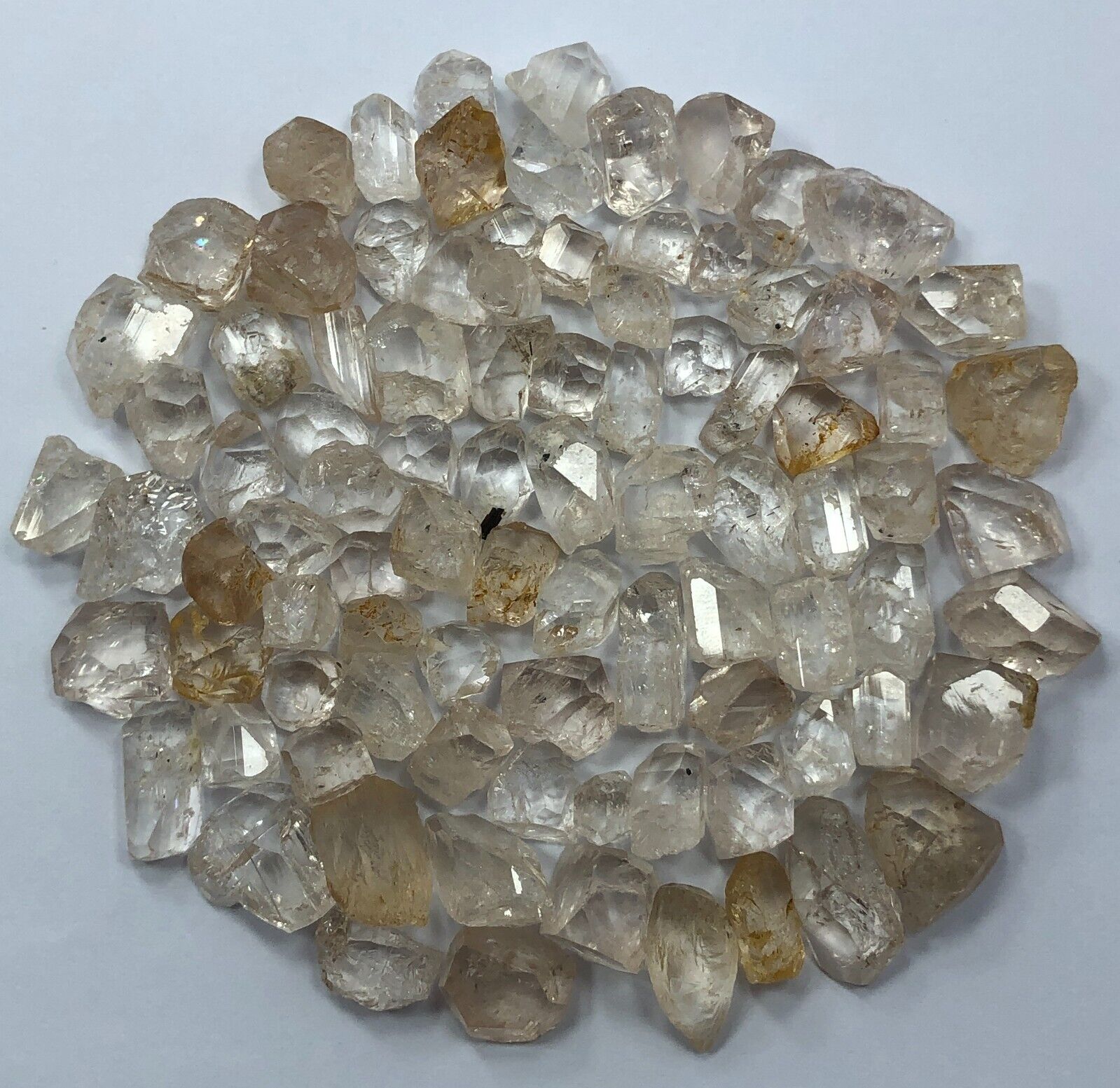 165g Good Quality Topaz Terminated Crystals lot from Skardu Pakistan