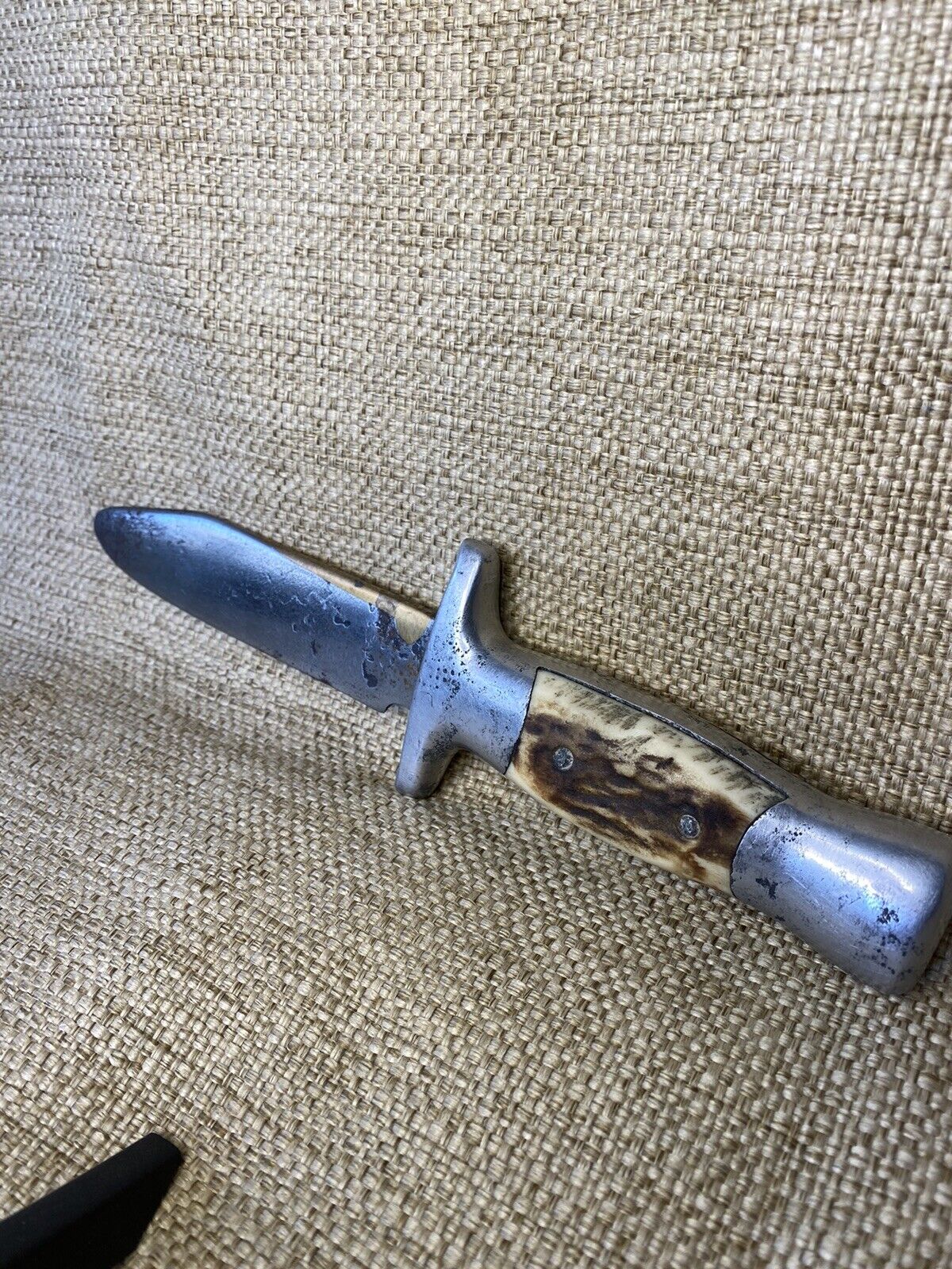 Rare 1940’s Rudy Ruana 29a Junior Bowie Knife With Little Knife Stamp Brassback