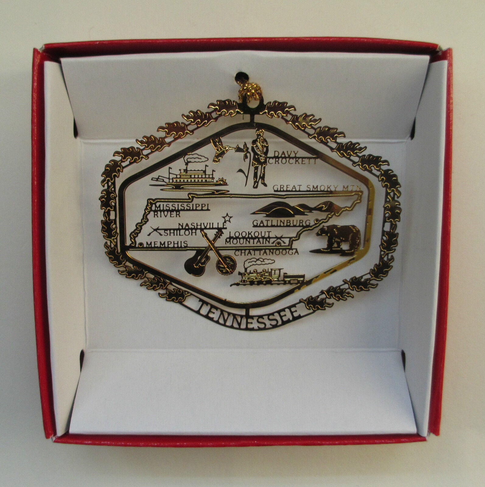 Tennessee Brass State Christmas Ornament Travel Souvenir Gift 