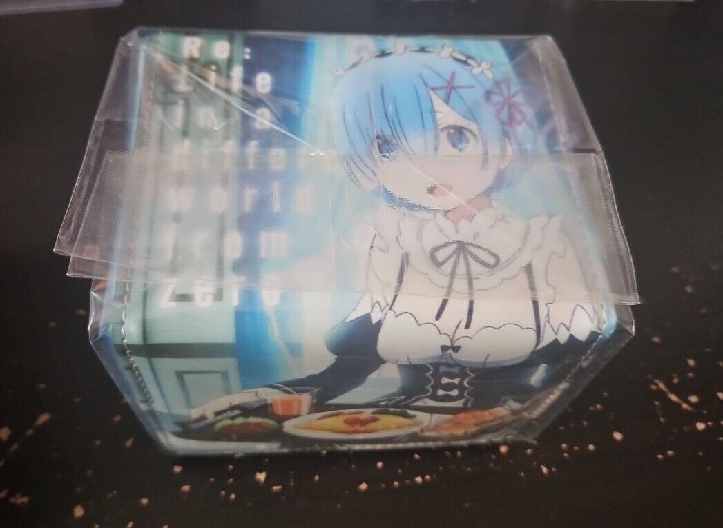 Official RE:ZERO Rem Anime Leather Deck Box Case Card Holder Magnetic