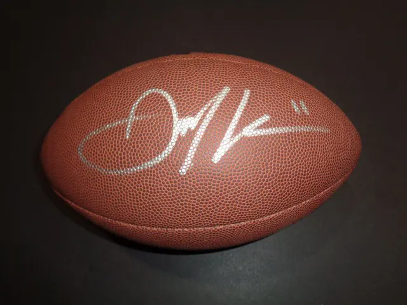 Julian Edelman New England Patriots Autographed Wilson Football GA coa
