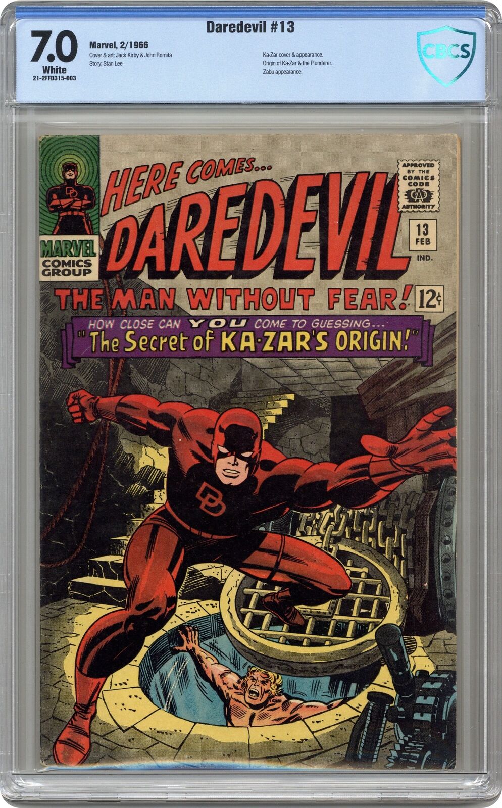 Daredevil #13 CBCS 7.0 1966 21-2FFD315-003