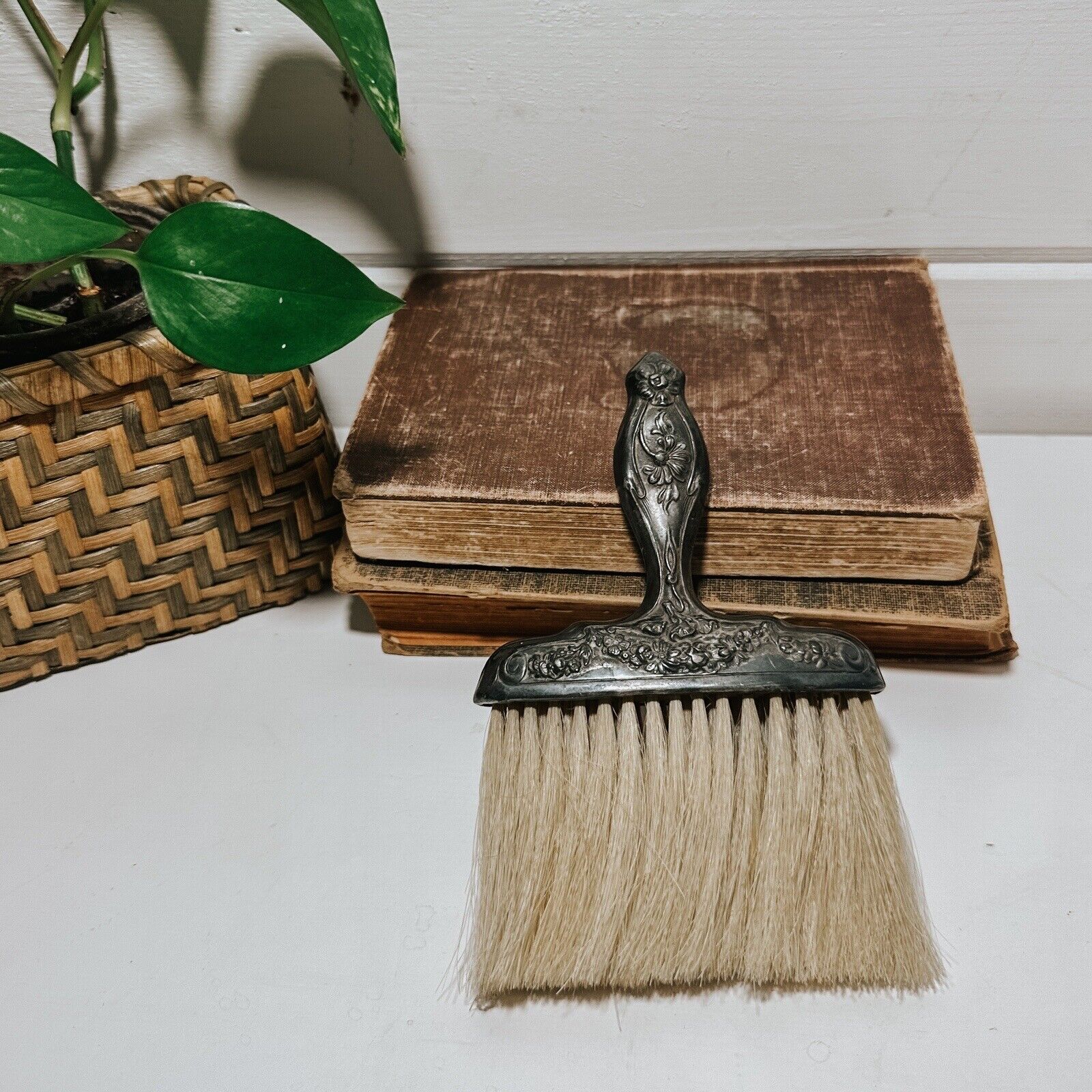Antique Horsehair Clothing Brush Collectible Clothing Care Brush